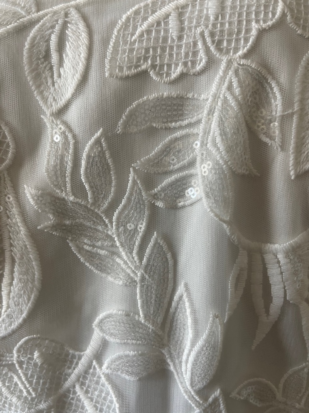 White Lace Bridal Maxi Dress Size 14 Halter Embroidered Wedding Reception Gown - Picture 8 of 8